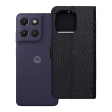 Kryt Flip Case na Motorola Moto G17 Power 4Card RFID Anti-Theft Tech Fabric Black