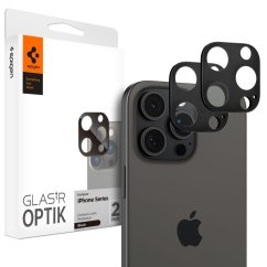 Ochranné sklo zadnej kamery 2ks v balení, set ochranných skiel zadnej kamery Spigen Optik.Tr Camera Protector 2-Pack iPhone 14 Pro / Pro Max / 15 Pro / Pro Max / 16 Pro / Pro Max Black