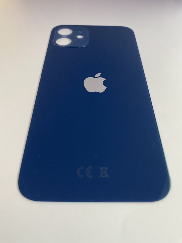 Apple iPhone 12 - Sklo zadného housingu so zväčšeným otvorom na kameru (Blue)
