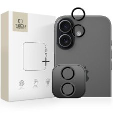 Hátsó kamera védőüveg Hátsó kamera védőüveg Tech-Protect Camring Fit+ iPhone 16 / 16 Plus / 17 Black Hátsó kamera védőüveg Hátsó kamera védőüveg Tech-Protect Camring Fit+ iPhone 16 / 16 Plus / 17 Black