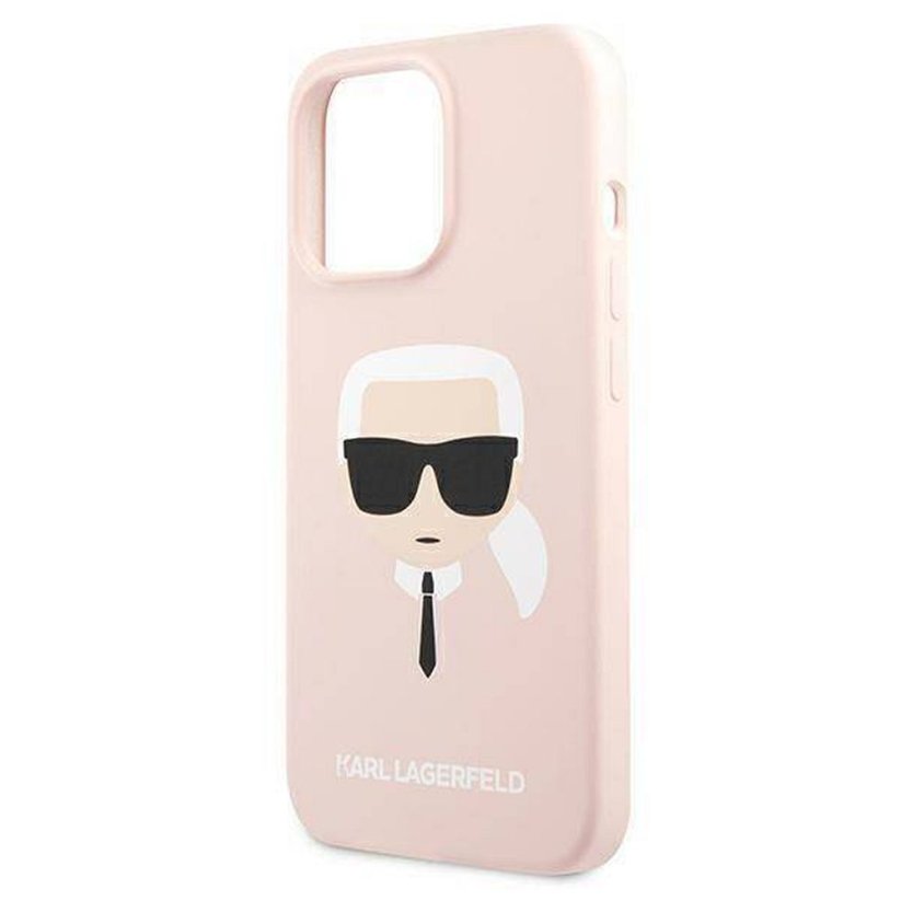 Kryt Original Faceplate Case Karl Lagerfeld Klhcp13Lslkhlp iPhone 13 Pro (Silicone K. Head / Light Pink)